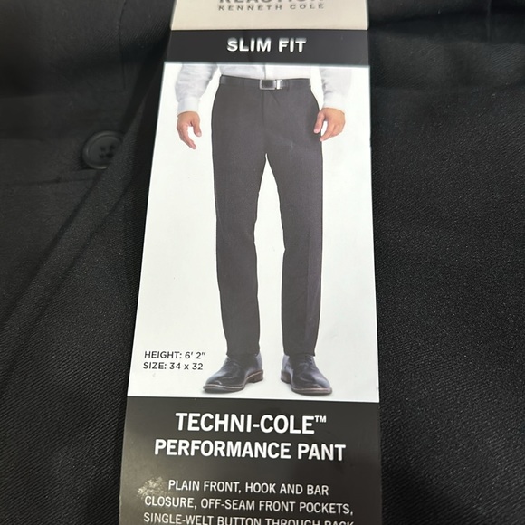 NWT Kenneth Cole Reaction Men’s Techni-cole Performance Dressing Pant - Picture 7 of 8